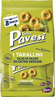 Gran Pavesi Snack Tarallini Olio di Oliva ed Extra Vergine, Senza Olio di Palma - Confezione da 256 g