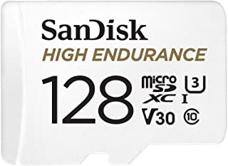 SanDisk HIGH Endurance Scheda microSDXC 128 GB per Videosorveglianza Domestica e Dashcam, con Adattatore SD, fino a 100MB/s in Lettura e 40MB/s in Scr