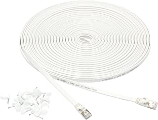 Amazon Basics - Cavo patch per connessione internet, piatto RJ45 Cat-7, 10 Gigabit Ethernet - 15,2 m