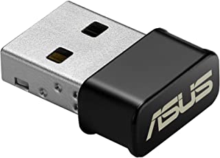 ASUS USB-AC53 Nano - Adattatore Wi-Fi e USB , (AC1200 Dual Band), 300 - 867 Mbps, Formato Compatto, Supporto MU-MIMO, Nero