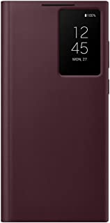 Samsung Smart Clear View Cover per Galaxy S22 Ultra, Burgundy